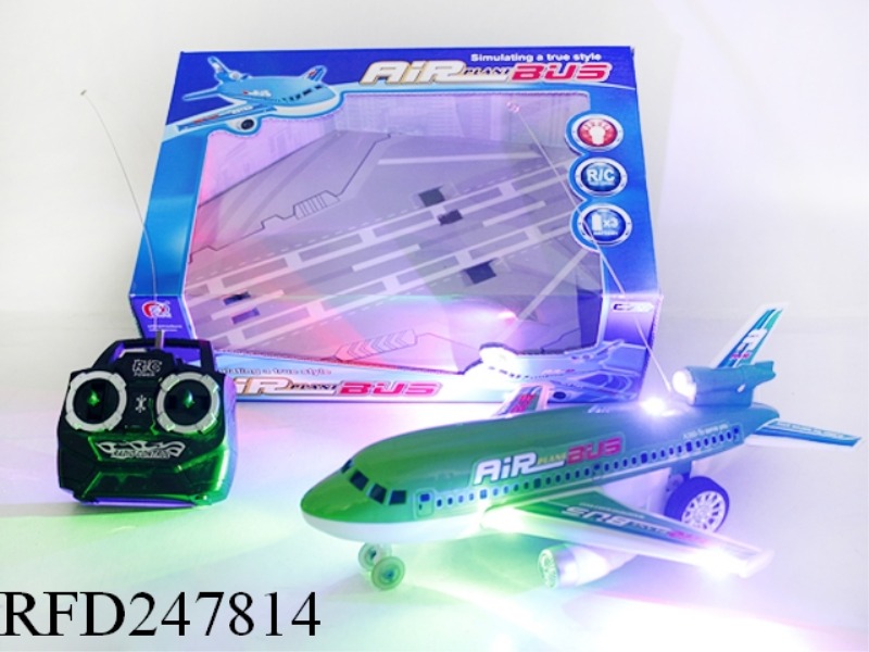 4CHANNEL R/C AIRLINER WITH 3 COLOR FLASH LIGHT