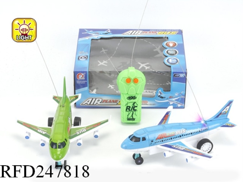 2CHANNEL R/C AIRLINER WITH RED BLUE FLASH LIGHT