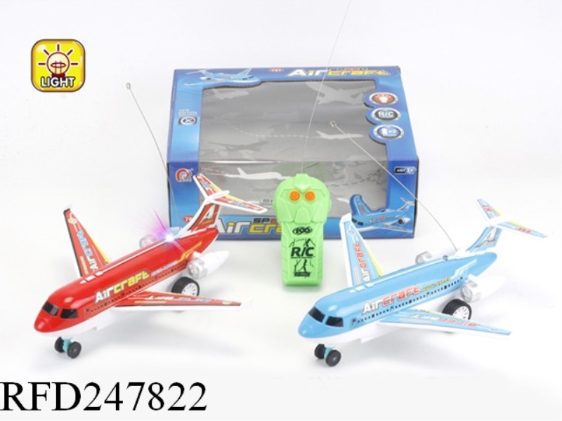 2CHANNEL R/C AIRLINER WITH RED BLUE FLASH LIGHT