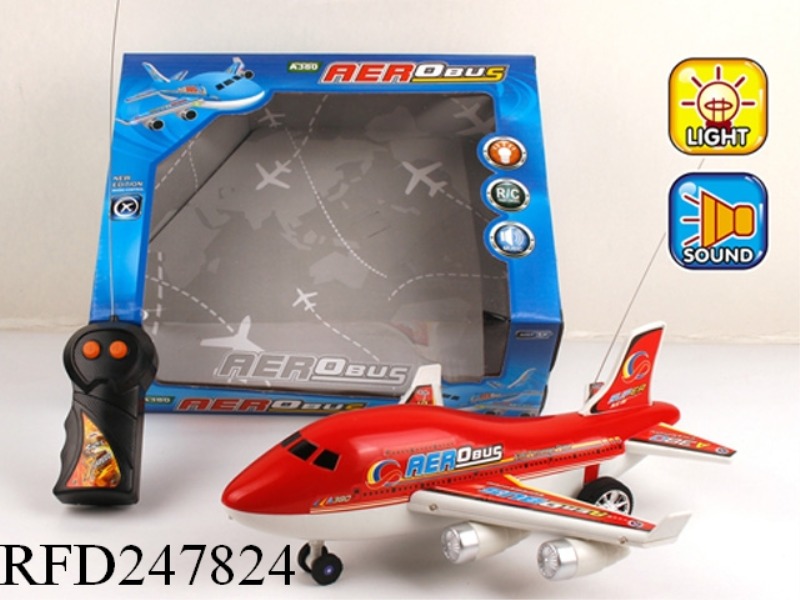 2CHANNEL R/C AIRLINER WITH 3 COLOR FLASH LIGHT+PLANE SOUND