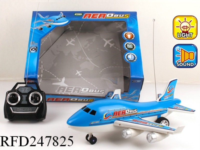 4CHANNEL R/C AIRLINER WITH 3 COLOR FLASH LIGHT+PLANE SOUND
