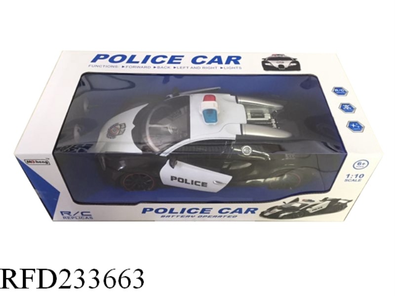 1:10 R/C BUGATTI POLICE CAR(OPEN CAR DOOR)(INCLUDE BATTERY)