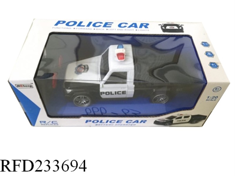 1:20 R/C PICKUP POLICE CAR(INCLUDE BATTERY)
