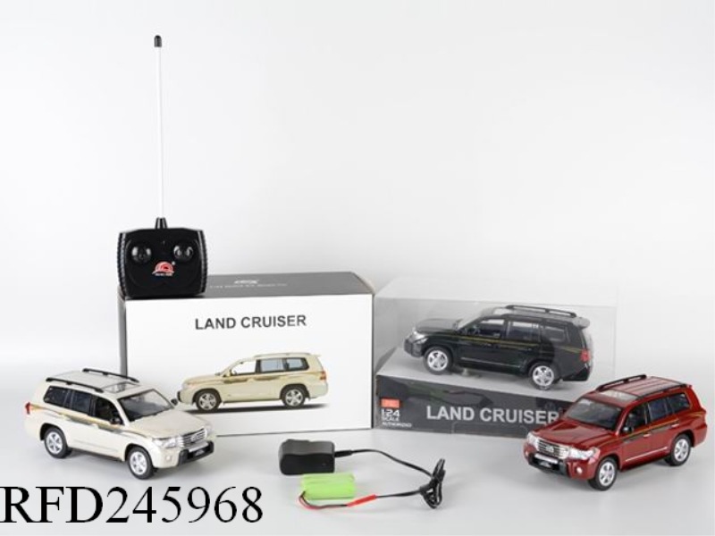 1:24 4CHANNEL R/C LICENCED LAND CRUISER WITH LIGHT