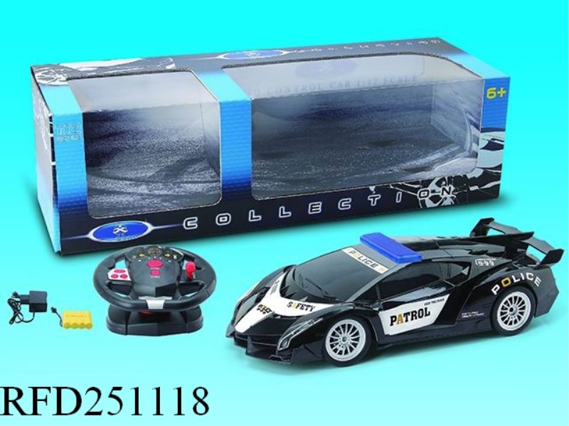 1:12 4CHANNEL R/C POLICE CAR(INCLUDE BATTERY)