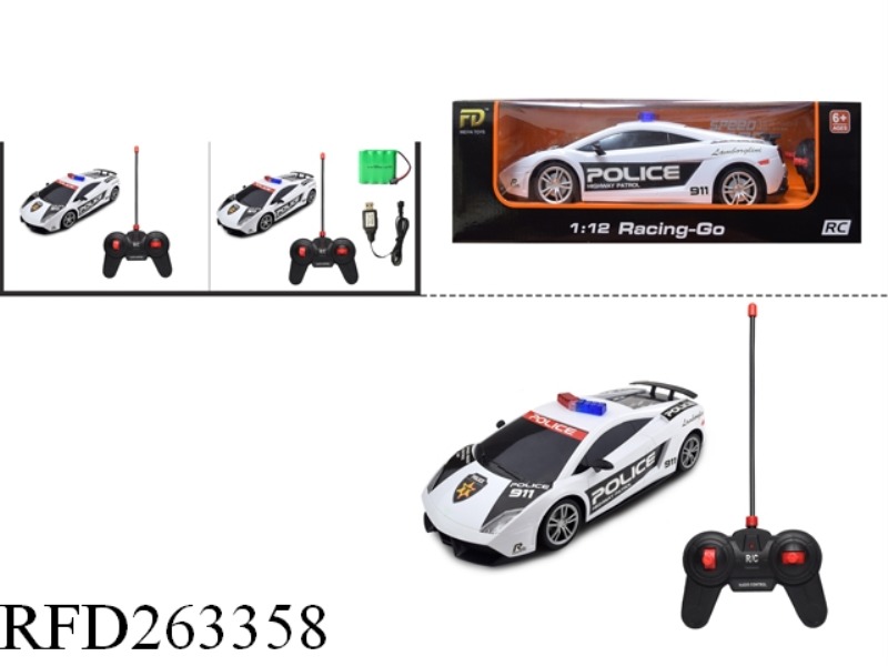 1:12 4CH SIMULATION RC POLICE CAR(INCLUDE BATTERY)