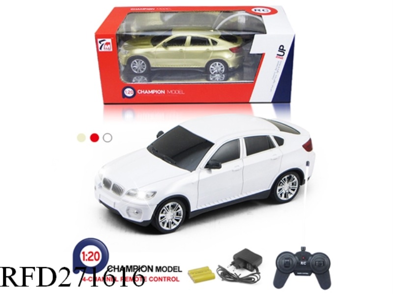 1:20 4CH BMW X6 R/C CAR WITH LIGHT (INCLUDE BATTERY)