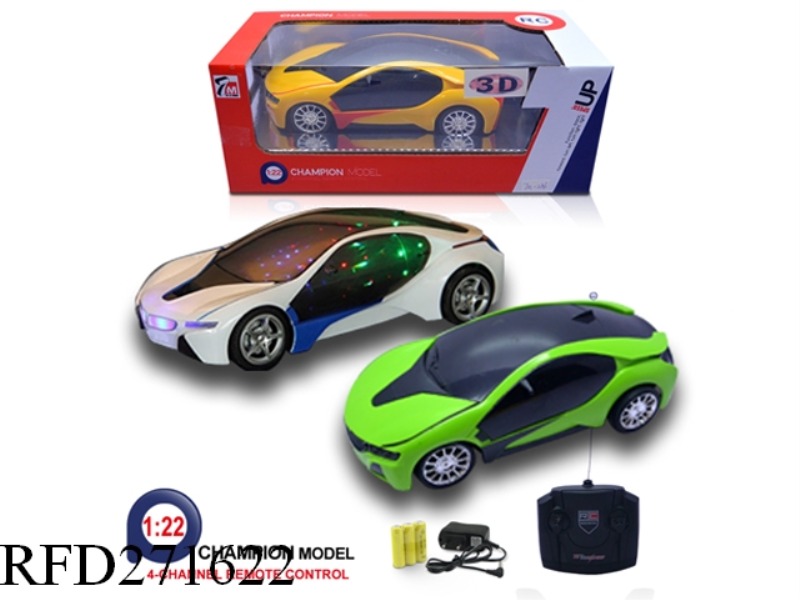1:22 4CH BMW I8 R/C CAR WITH 3D LIGHT (INCLUDE BATTERY)