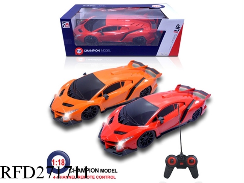 1:18 4CH LAMBORGHINI POISON R/C CAR WITH HEADLIGHT (NOT INCLUDE BATTERY)