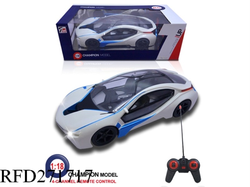 1:18 4CH BMW I8 R/C CAR WITH HEADLIGHT (NOT INCLUDE BATTERY)