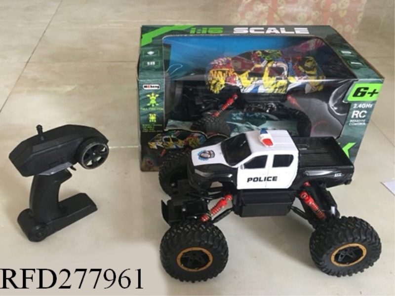 PICKUP 4 POLICE CAR FOUR-DRIVE CLIMBING REMOTE CONTROL VEHICLE (CHARGED)