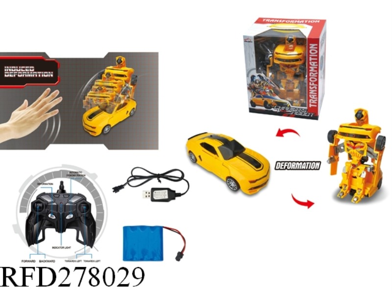 1:14 2.4G 7CHANNEL R/C TRANSFORMATION ROBOT WITH LIGHT AND SOUND(INCLUDE BATTERY)