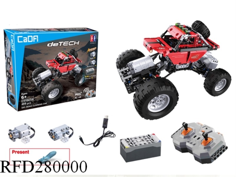 REMOTE-CONTROLLED OFF-ROAD CLIMBING CAR 489PCS