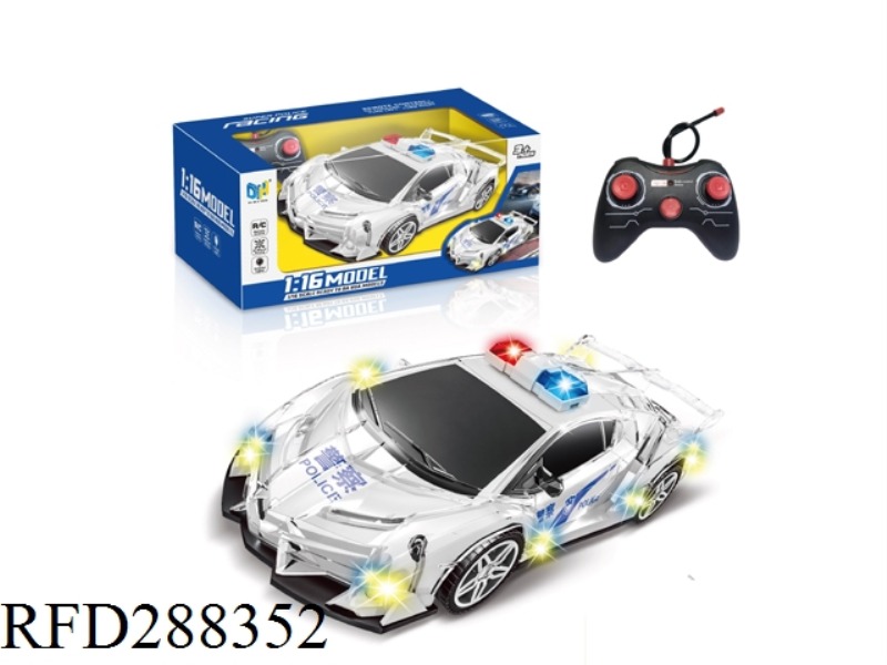 4CHANNEL R/C POLICE CAR WITH LIGHT