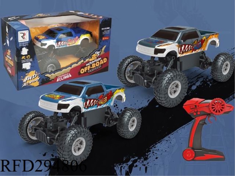 2.4G 4CH FOUR WHEEL DRIVE PICKUP RC CROSS-COUNTRY CLIMBING CAR WITH LIGHT MUSIC