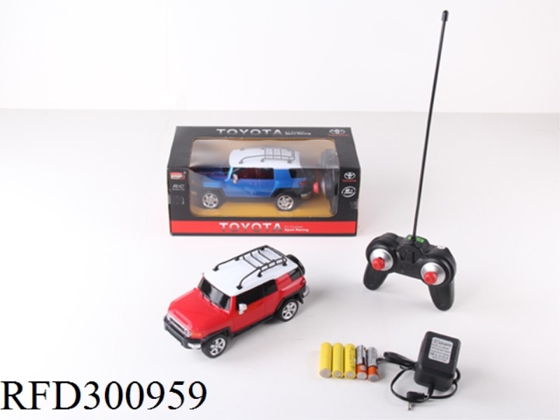 1:24 4CHANNEL R/C TOYOTA WITH LIGHT(INCLUDE BATTERY)