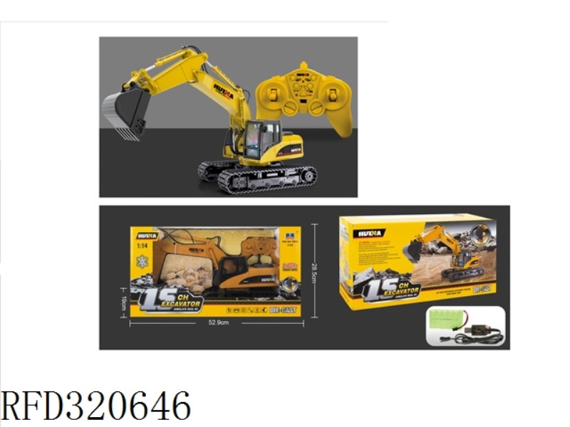 1:14 15 CHANNEL R/C EXCAVATOR(BATTERY INCLUDE)