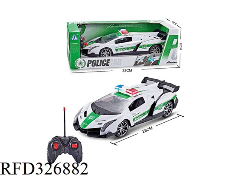 1:16 4 CH R/C POLICEE CAR  WITH LIGHTS(NOT INCLUDE BATTERY)