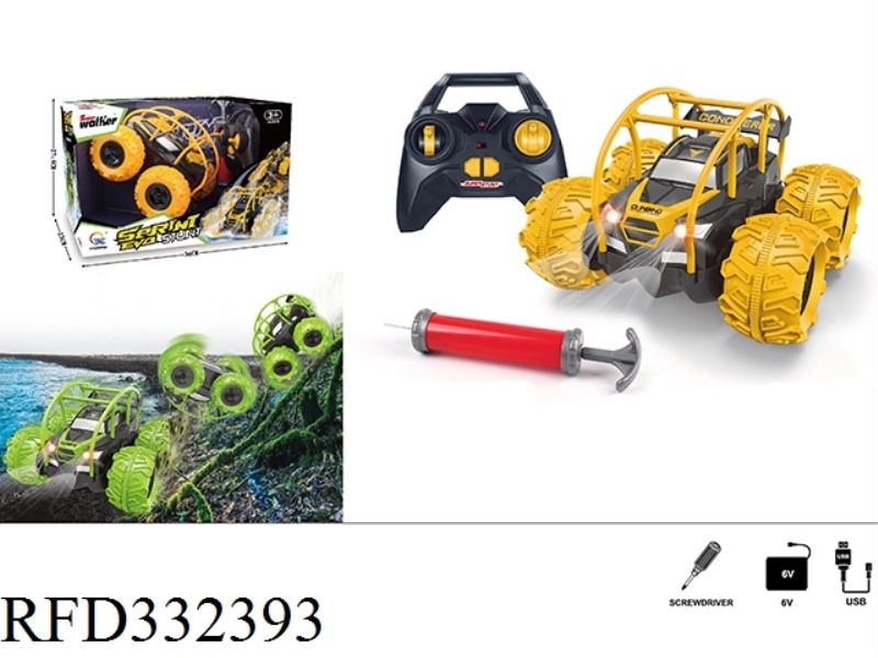 2.4G RC Dump Car(inflatable wheels)including battery& inflator