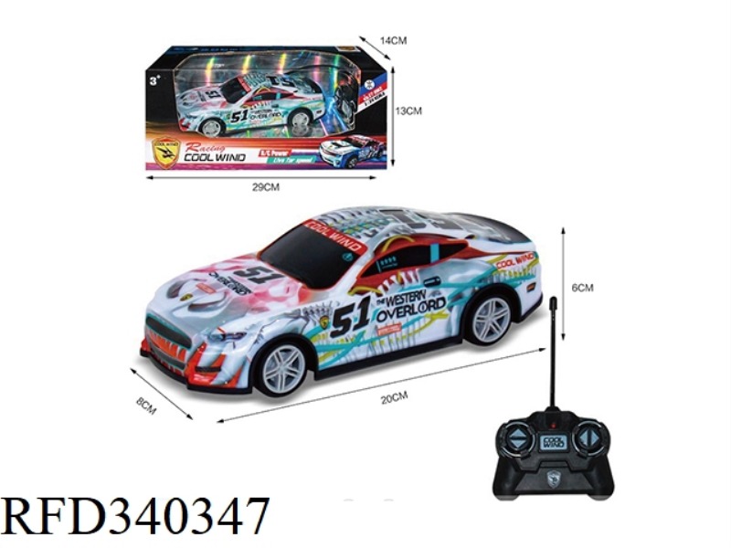 1:24 FOUR-CHANNEL REMOTE CONTROL CAR (MUSTANG)
