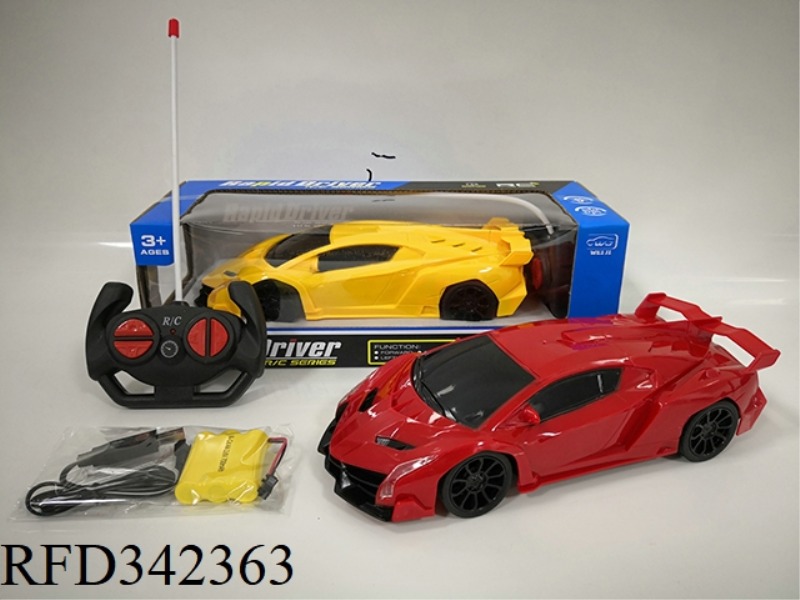 1:16 FOUR-WAY LIGHT
LAMBORGHINI REMOTE
CAR
(WITH USB CHARGING)/INCLUDE BATTERY