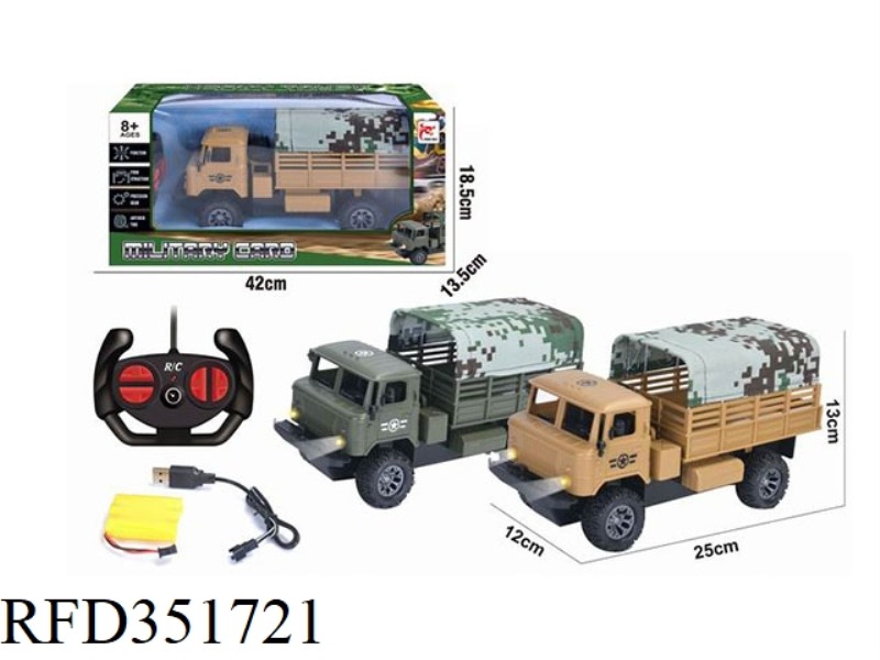 REMOTE CONTROL 4 CHANNEL TENT MILITARY CARD