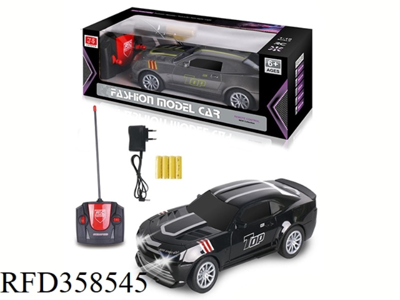1:18 FOUR-WAY REMOTE CONTROL CAR WITH HEADLIGHT SIMULATION BUMBLEBEE