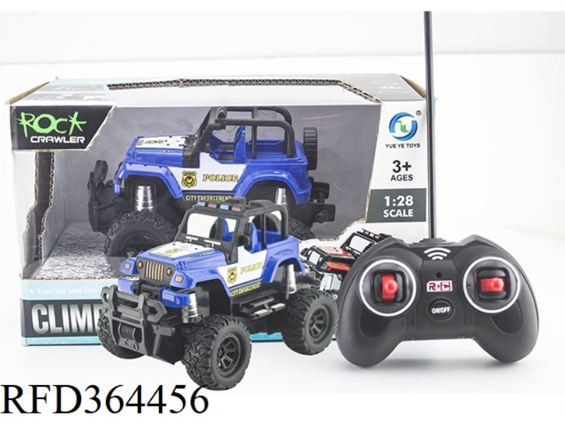 1:28 JEEP CLIMBING CAR WITH LIGHT/BLUE/WHITE