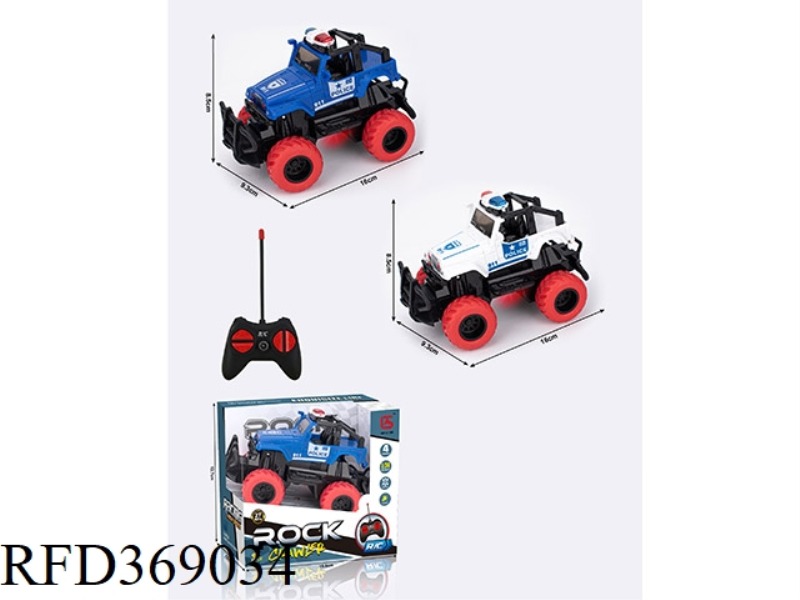 1:34 FOUR-CHANNEL REMOTE CONTROL POLICE CAR (WITH LIGHTS)