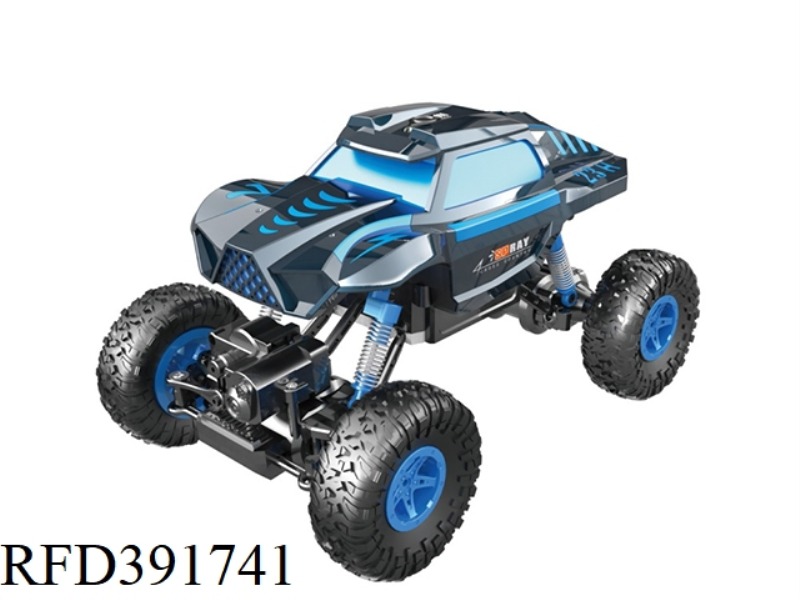 1:14 REMOTE CONTROL OFF-ROAD CLIMBING SPRAY CAR BLUE AND GREEN 2 COLORS 2.4G