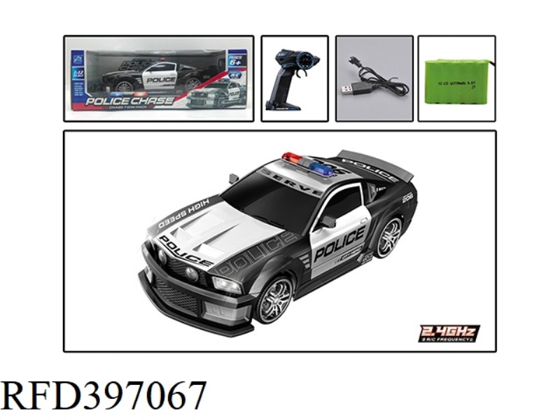 1:12 REMOTE CONTROL MUSTANG POLICE CAR (INCLUDE) (2.4G)