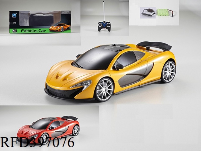 1:16 FOUR-CHANNEL MCLAREN REMOTE CONTROL CAR-ORANGE AND YELLOW 2 COLORS MIXED-(INCLUDE) (27MHZ)