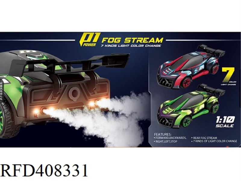 2.4G FOUR-CHANNEL REMOTE CONTROL CAR WITH SEVEN-COLOR LIGHT SPRAY (INCLUDE)