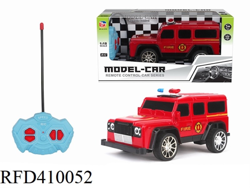 1:18 FOUR-CHANNEL OFF-ROAD REMOTE CONTROL POLICE CAR LAND ROVER DEFENDER (NOT INCLUDE)