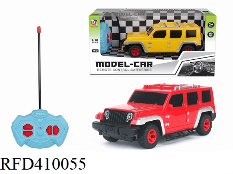 1:18 FOUR-CHANNEL REMOTE CONTROL CAR WRANGLER (NOT INCLUDE)