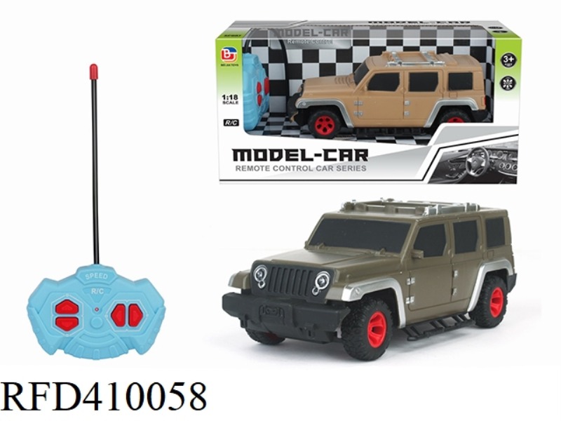 1:18 FOUR-CHANNEL REMOTE CONTROL MILITARY VEHICLE WRANGLER (NOT INCLUDE)