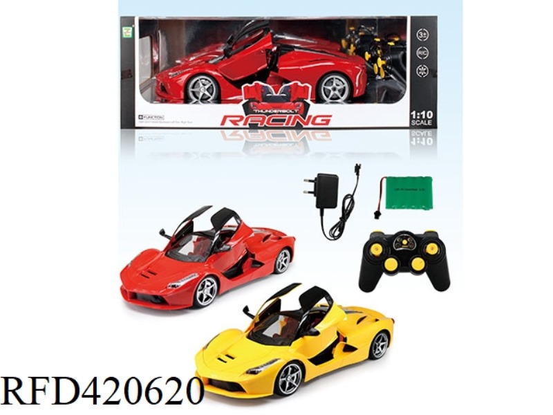 1:10 FIVE-CHANNEL DOOR REMOTE CONTROL CAR WITH FRONT AND REAR LIGHTS (INCLUDE)