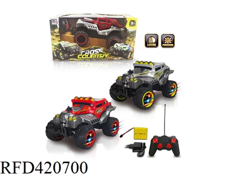 1:14 BLISTER OFF-ROAD VEHICLE (WITH BATTERY CHARGER, WHEELS WITH LIGHTS.)
