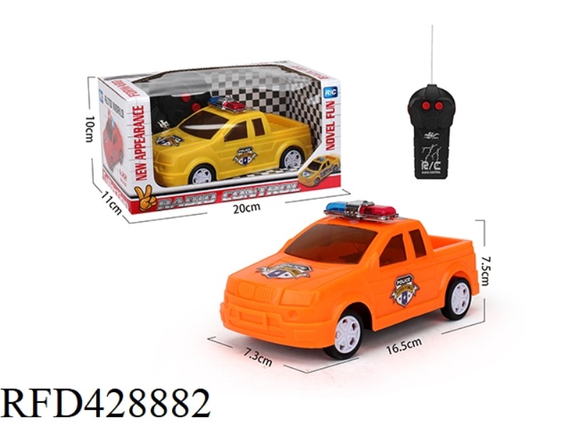 1:22/TWO-CHANNEL REMOTE CONTROL POLICE CAR