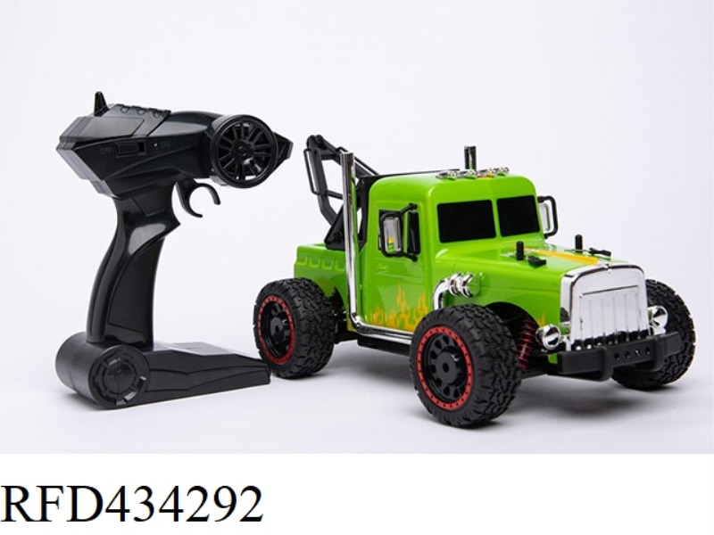 1: 16 FLAME GREEN 2.4G FOUR-WAY REMOTE CONTROL VEHICLE