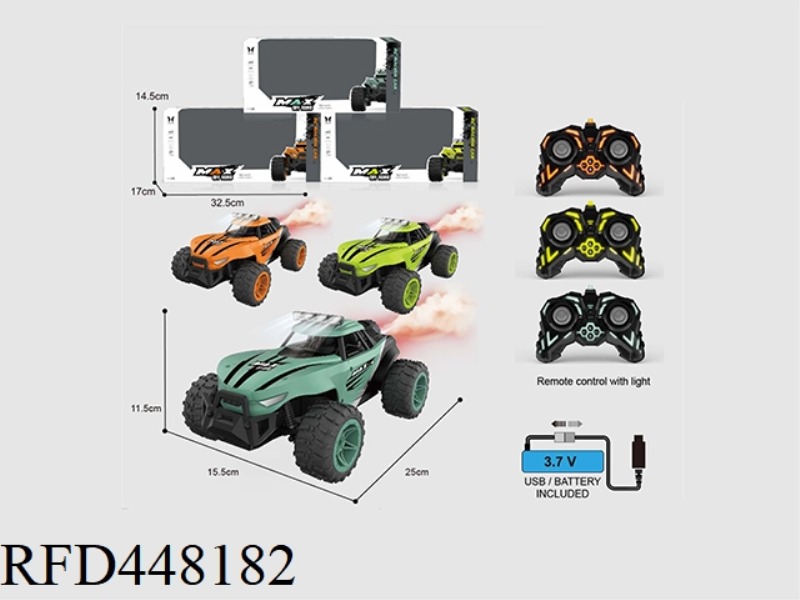 1: 16-2.4G REMOTE CONTROL 8-CHANNEL HIGH-SPEED CAR RACING / WITH SEARCHLIGHT / WITH SPRAY FUNCTION /