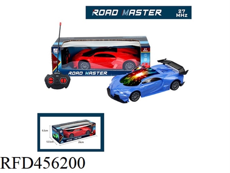 1:18 BUGATTI FOUR-CHANNEL REMOTE CONTROL CAR (WITH FRONT LIGHT, 3D LIGHT)