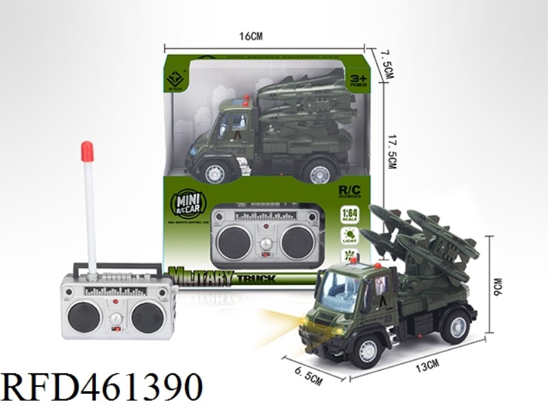 1: 64 FOUR WAY REMOTE CONTROL MILITARY MISSILE (GERMAN TYPE)