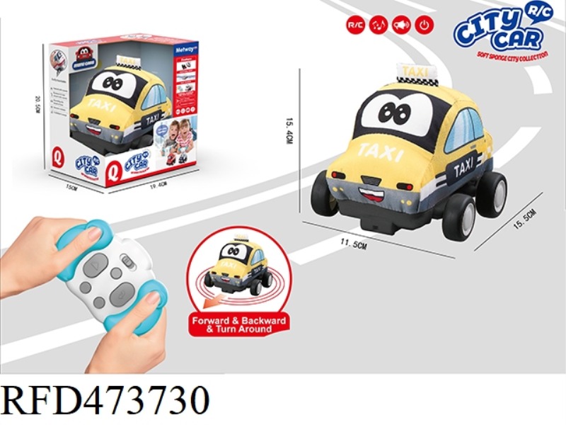 TAXI CAR/INFRARED THREE-CHANNEL REMOTE CONTROL CLOTH CAR*MUSIC*SPEAKER