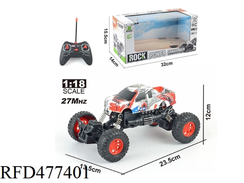 1:18 FOUR-WAY REMOTE CONTROL LIGHT OFF-ROAD PICKUP CLIMBING POLICE CAR