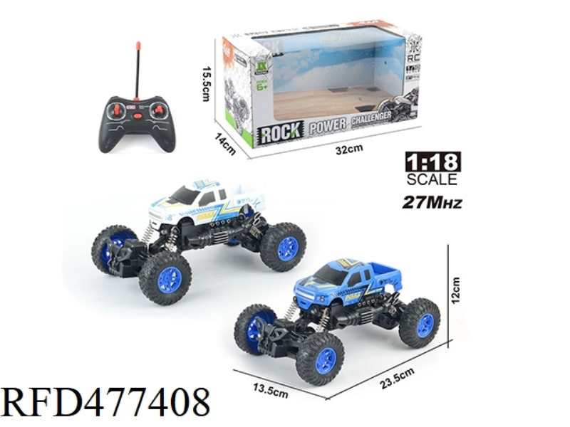 1:18 FOUR-WAY REMOTE CONTROL LIGHT OFF-ROAD PICKUP CLIMBING POLICE CAR