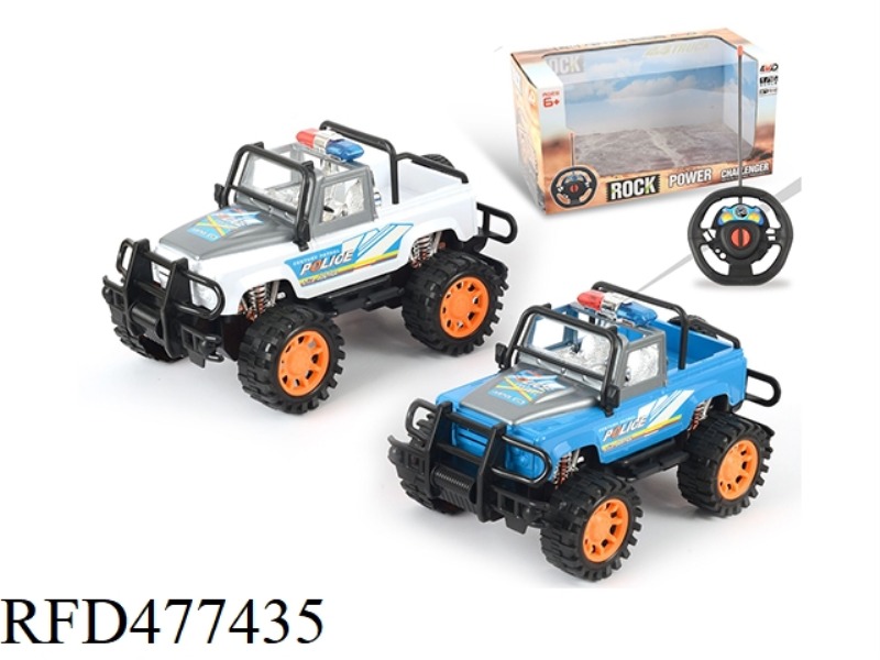 2-WAY REMOTE CONTROL LAND ROVER CABRIOLET OFF-ROAD POLICE CAR (WITHOUT BATTERY PACK)