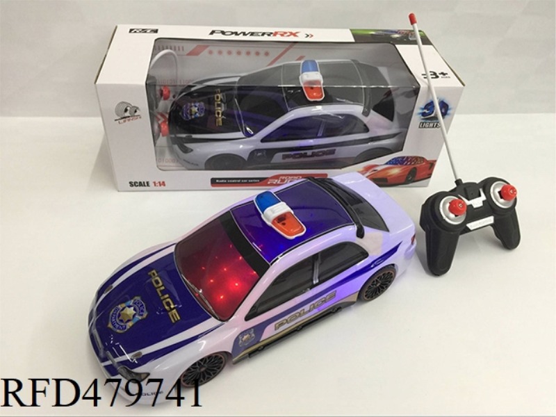 1:14 FOUR-CHANNEL 3D LIGHT SOFT SHELL MARTIN POLICE CAR (NOT INCLUDE)