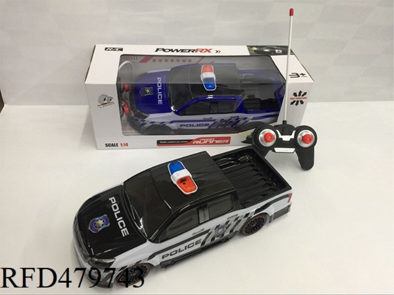 1:14 FOUR-CHANNEL LIGHT SOFT SHELL PICKUP POLICE CAR (NOT INCLUDE)