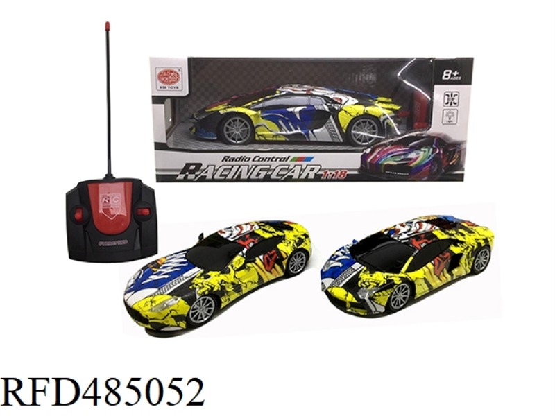 FOUR-WAY REMOTE CONTROL CAR RAMBO MARTIN WU GLASS GRAFFITI SPRAY 1 (FRONT LIGHT) (NOT INCLUDED)